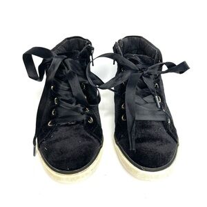 3/$20 ❤️ 𝅺Gymboree Black Velvet High Top Sneakers US 12 Girls